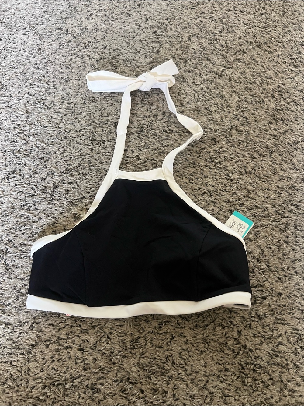 Seafolly Block Party High Neck Bikini Top—NWT